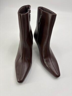 French Connection Alex Kitten 2.5” Heel Ankle Boot Bootie Brown Size 9 NWOB